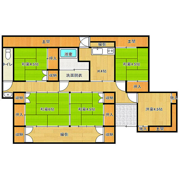間取りを拡大表示