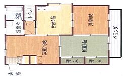 Mハイツ 3LDKの間取図画像