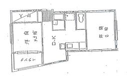 スカイパレス二葉 2DKの間取図画像