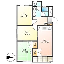 高知市西秦泉寺 3DK 2F(角部屋・東向・P有) 2階/-