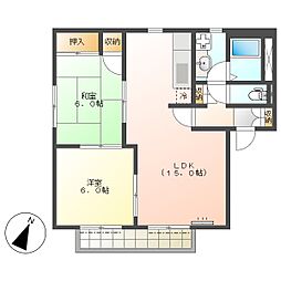 高知市西秦泉寺　2LDK　2F（イオンモール高知車で約6分） 2階/-