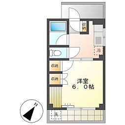 高知市東石立町　1K　3F（最上階・角部屋・南東向き） 3階