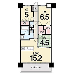 クレアホームズ高知駅前 3LDKの間取図画像