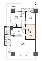 アルファステイツ高知駅前2 2LDKの間取図画像