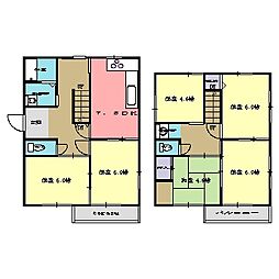 大津・長尾貸家 5DKの間取り