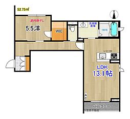 間取図画像 1LDK