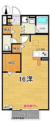 ヴィヴレ北金田 ワンルームの間取図画像