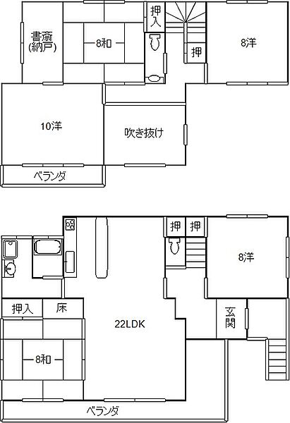 間取りを拡大表示