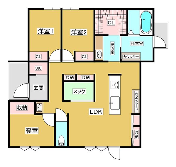 間取りを拡大表示
