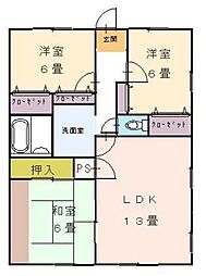 間取図画像 3LDK