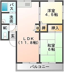 間取図画像 2DK