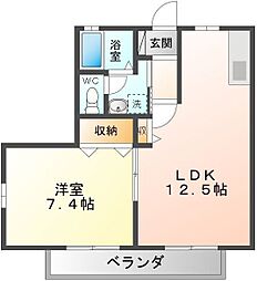 間取図画像 1LDK