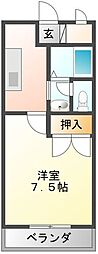 オレンジハウス・T 1Kの間取図画像