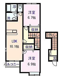 間取図画像 2LDK