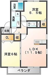 Kitten'sHouse 2LDKの間取図画像