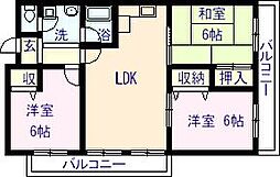 コーナン徳常ビル 3LDKの間取図画像