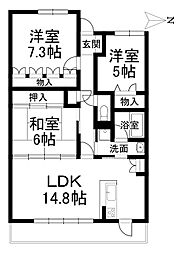 間取図画像 3LDK