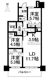 間取図画像 3LDK