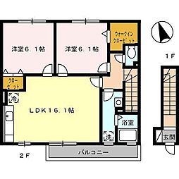 間取図画像 2LDK