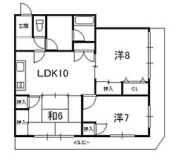 間取図画像 3LDK