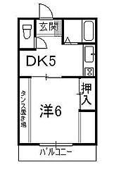 間取図画像 1DK