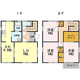 高知市万々 賃貸一戸建て 4DK 1階4DKの間取り