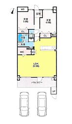 間取図画像 2LDK