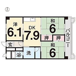 間取図画像 3LDK
