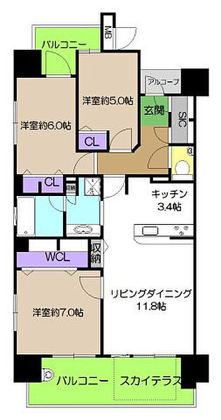 間取りを拡大表示