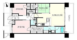 クレアホームズ道後緑台 3LDKの間取図画像