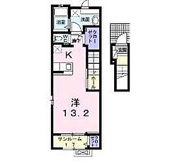 サリーレ・K4 ワンルームの間取図画像