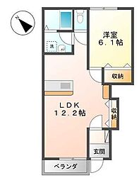 間取図画像 1LDK