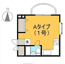 タウンズビル ワンルームの間取図画像