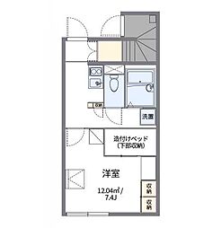レオパレス柴田 1Kの間取図画像