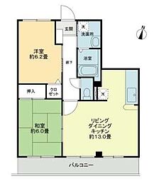 ノートルメゾン 2LDKの間取図画像