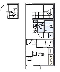 レオパレスShikoku中央 1Kの間取図画像