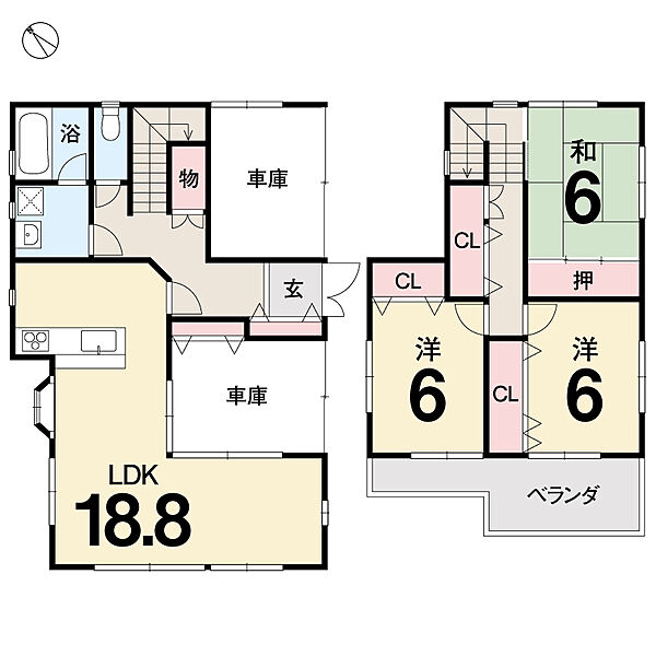 間取りを拡大表示