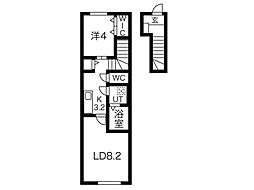 ダンケ 1LDKの間取図画像