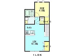 GRANDDESIGN 1LDKの間取図画像
