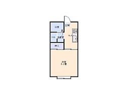 レジデンス美晴し 1Kの間取図画像