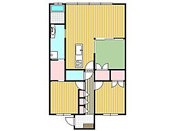 グランフォセット平中央公園II 3LDKの間取り