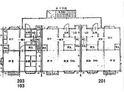 メゾンベール 2DKの間取図画像