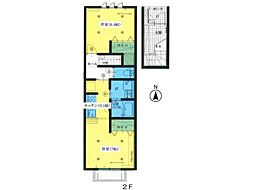 ルシエルガーデン 2階