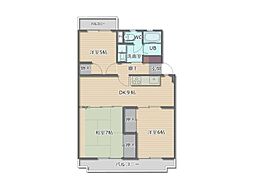 秀和95ビル 3DKの間取図画像