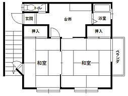 メゾン岩本 2DKの間取図画像