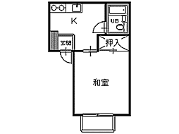 メゾンI・F 1DKの間取図画像