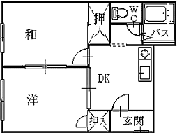 間取図画像 2DK