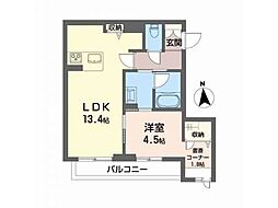 間取図画像 1LDK