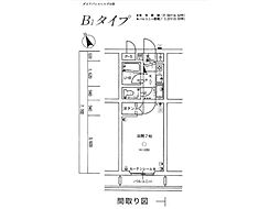 ダイアパレスヒルズ台原 1Kの間取図画像