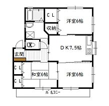 フジハウス C号（2F） ｜ 宮崎県宮崎市日ノ出町62-2（賃貸アパート3DK・2階・60.91㎡） その2